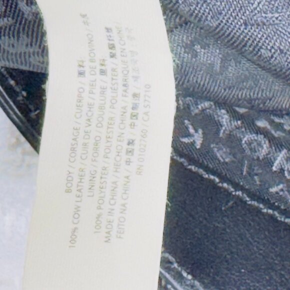 KATE SPADE New York Women's Black Leather Tote Bag Scalloped Straps - Picture 12 of 14